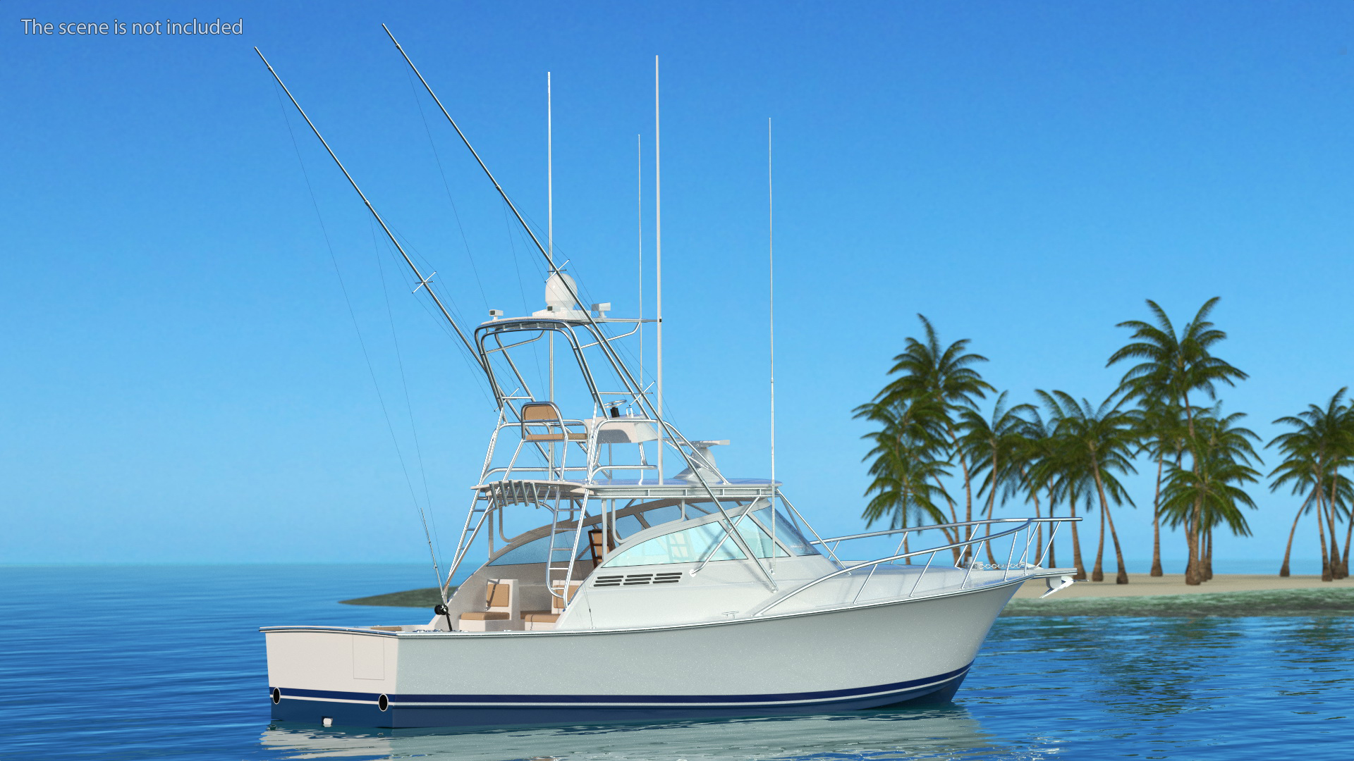Henriques 35 Express Blue New Fishing Boat 3D