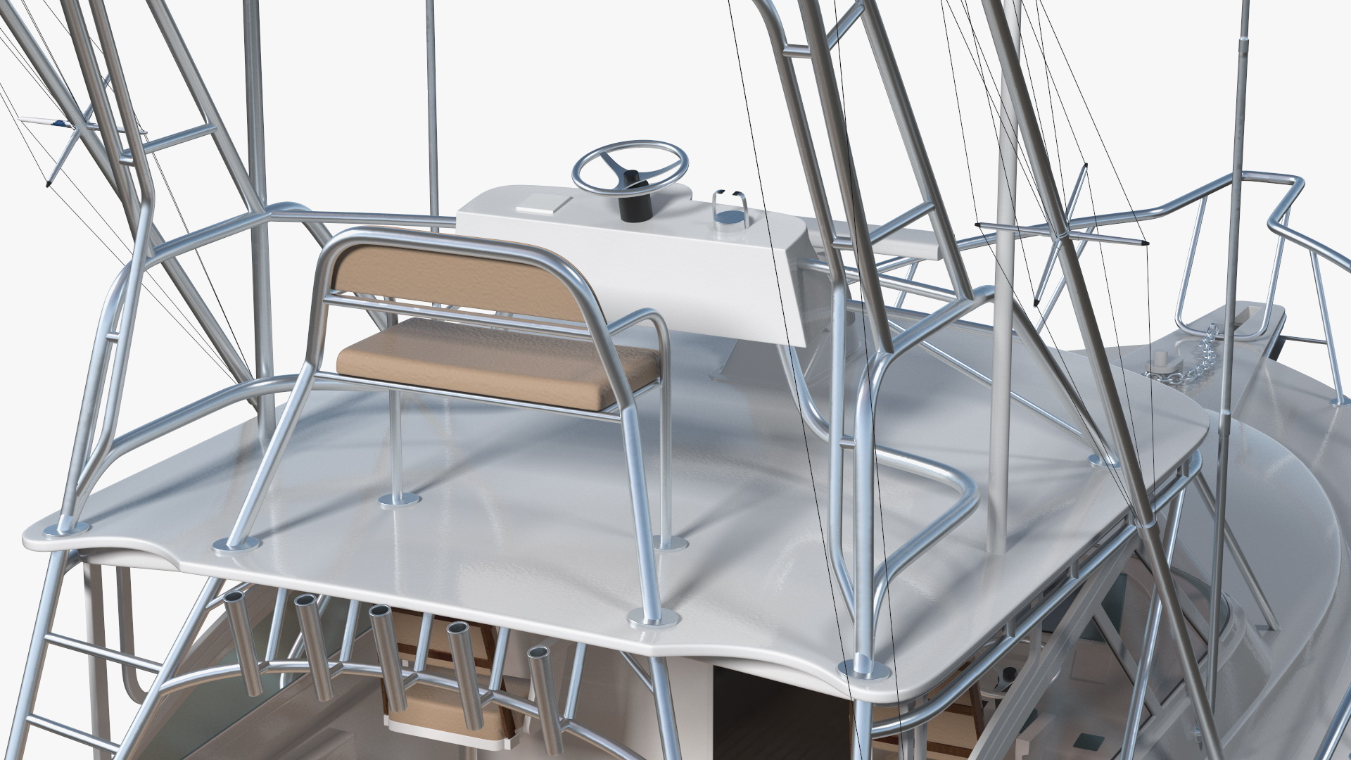 Henriques 35 Express Blue New Fishing Boat 3D