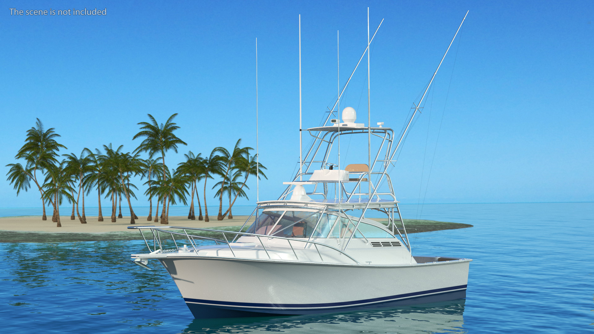 Henriques 35 Express Blue New Fishing Boat 3D