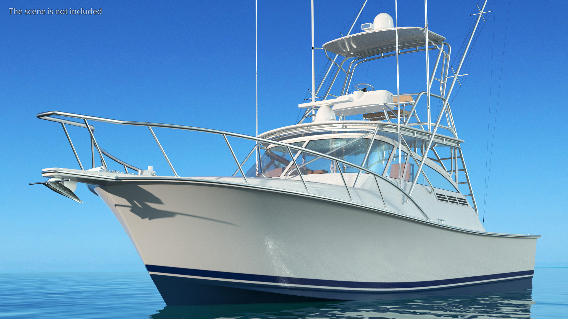 Henriques 35 Express Blue New Fishing Boat 3D