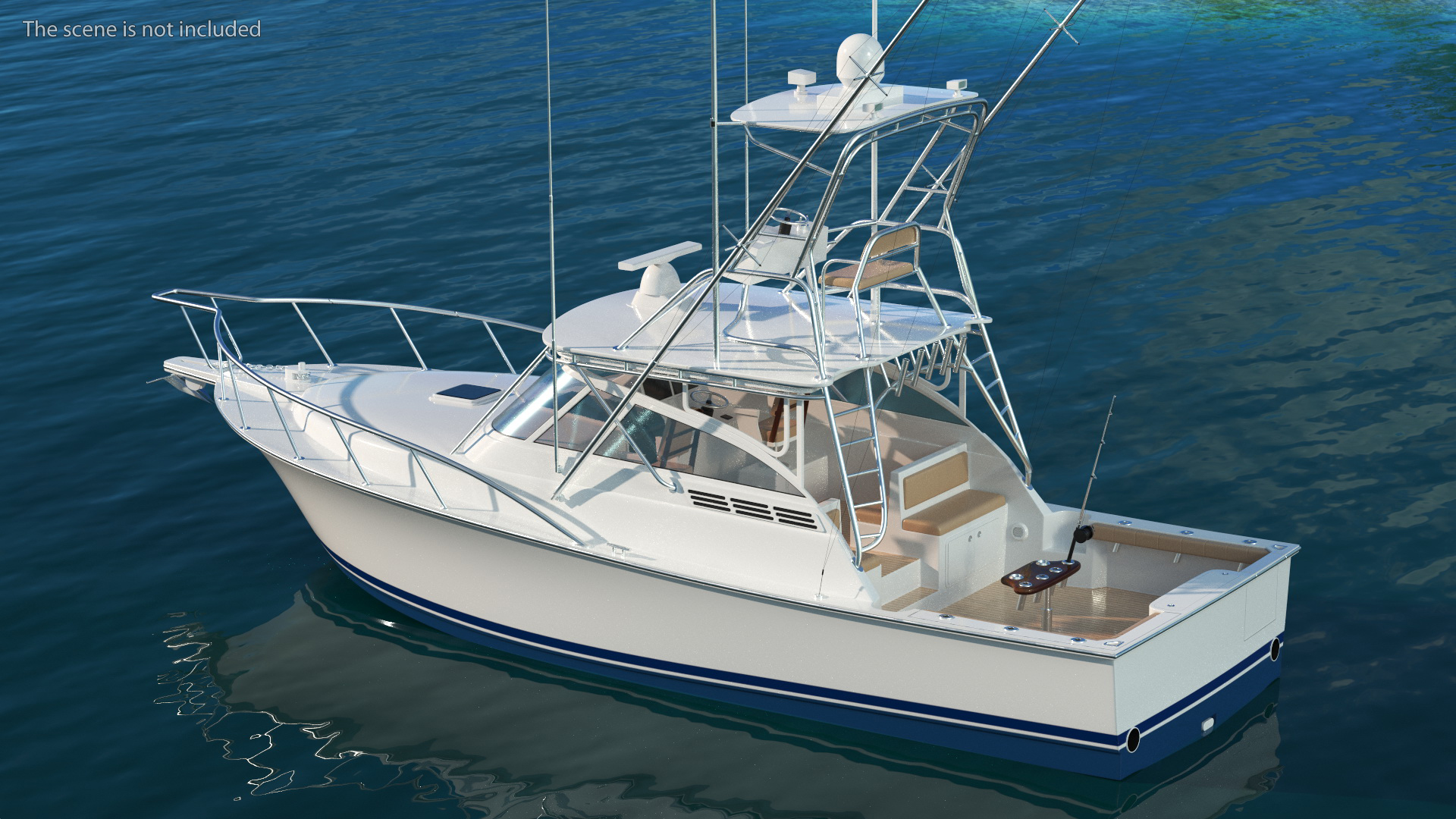 Henriques 35 Express Blue New Fishing Boat 3D