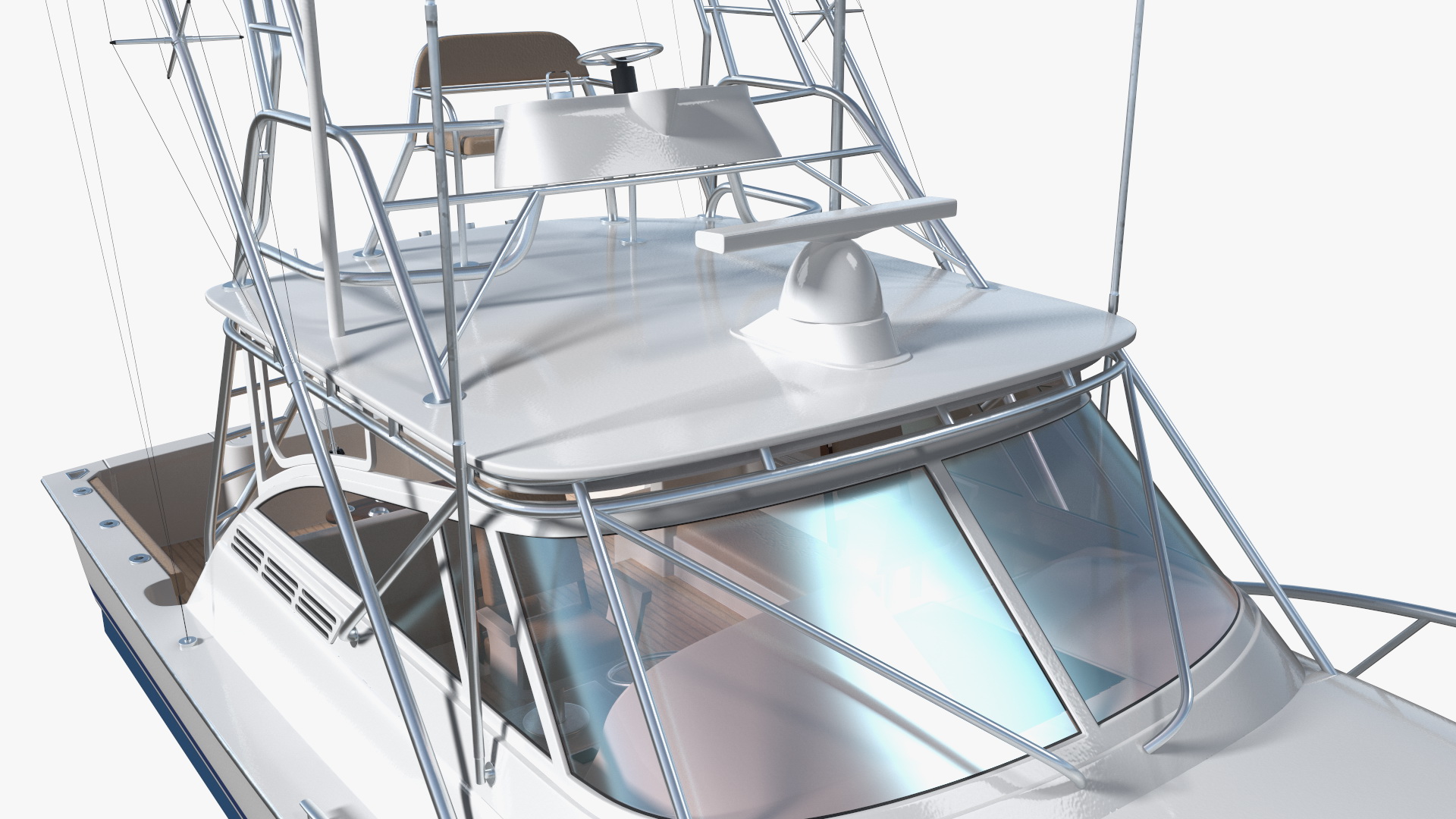 Henriques 35 Express Blue New Fishing Boat 3D