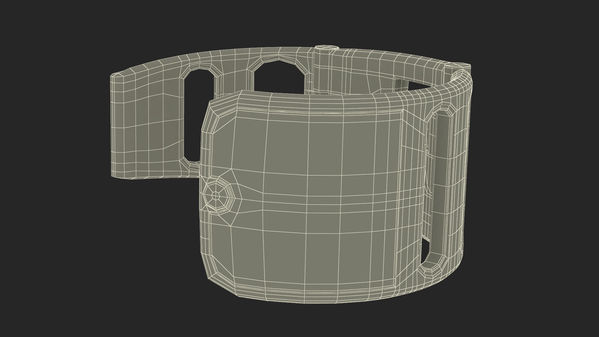 Design Health Monitoring Bracelet Vital Grey 3D model