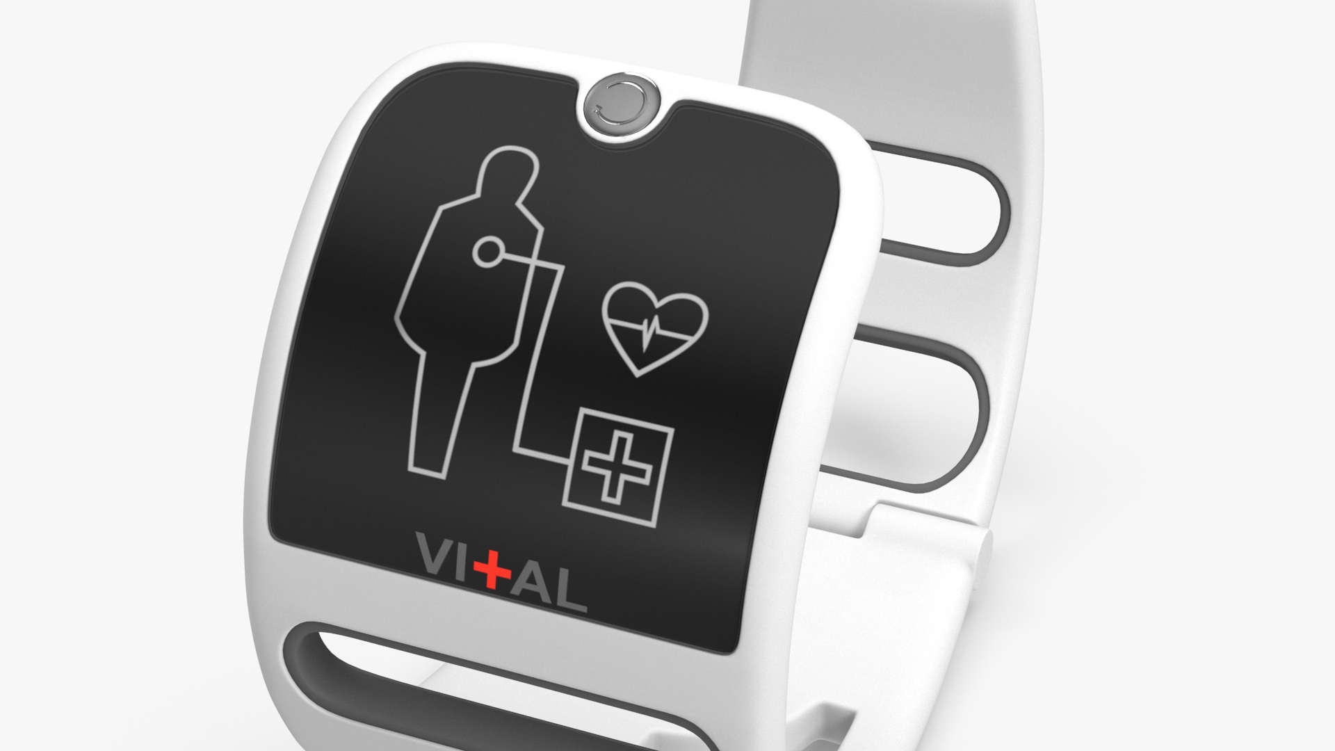 Design Health Monitoring Bracelet Vital Grey 3D model