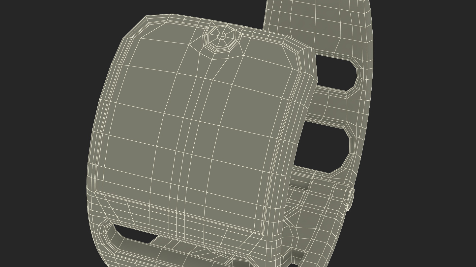 Design Health Monitoring Bracelet Vital Grey 3D model