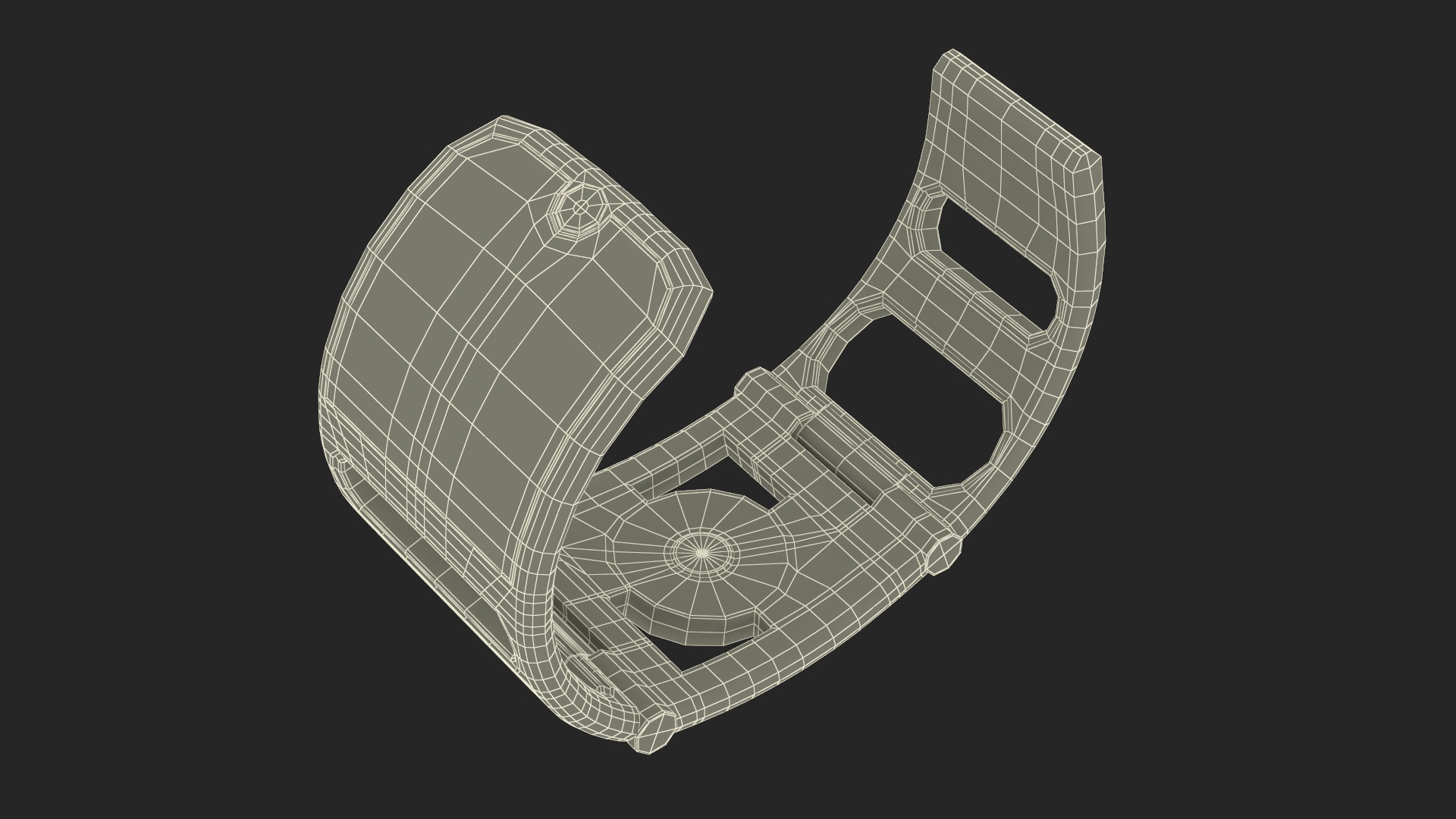Design Health Monitoring Bracelet Vital Grey 3D model