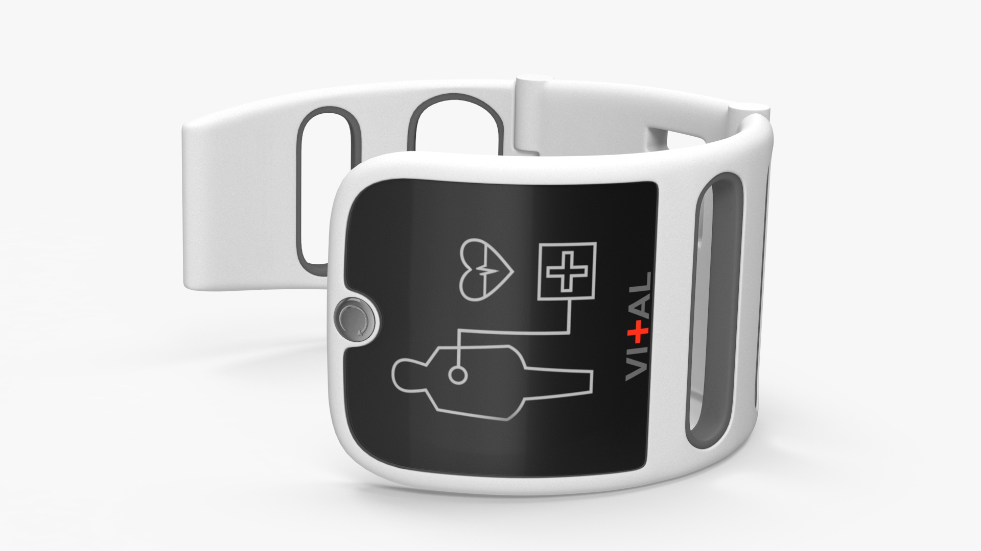 Design Health Monitoring Bracelet Vital Grey 3D model
