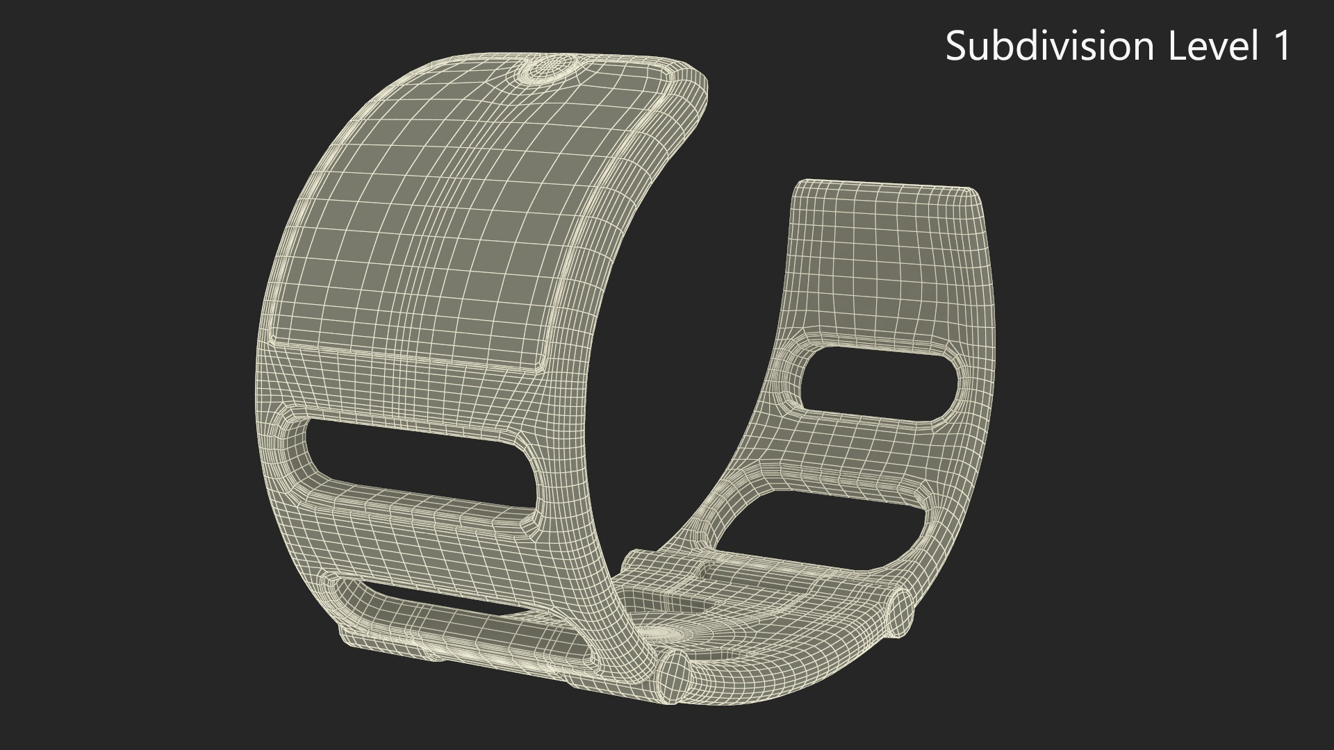 Design Health Monitoring Bracelet Vital Grey 3D model