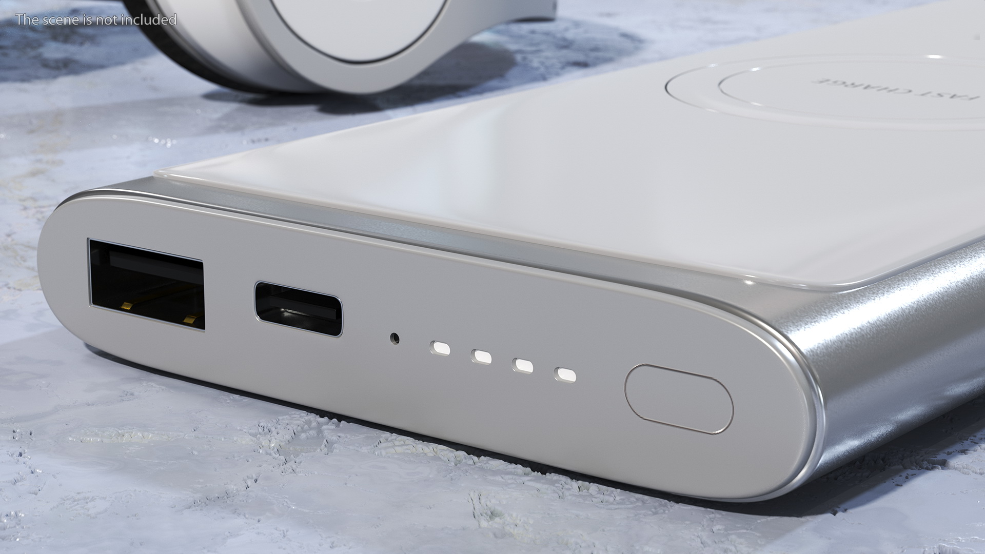 3D Samsung Wireless Battery Pack Silver
