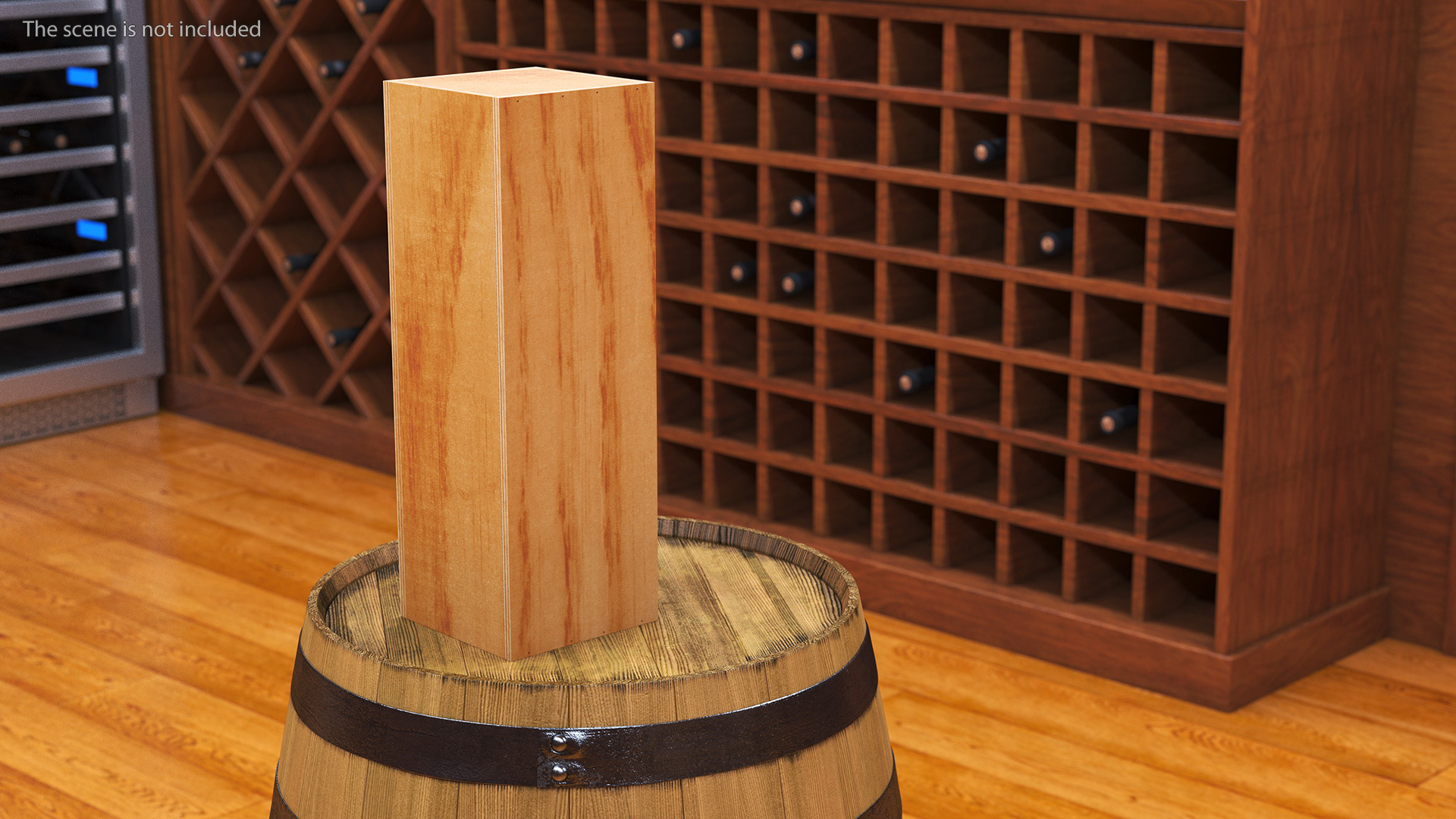 Wooden Box for Champagne 3D model
