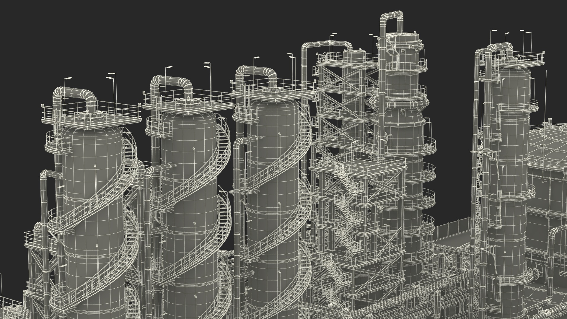 3D Fuel Refinery model
