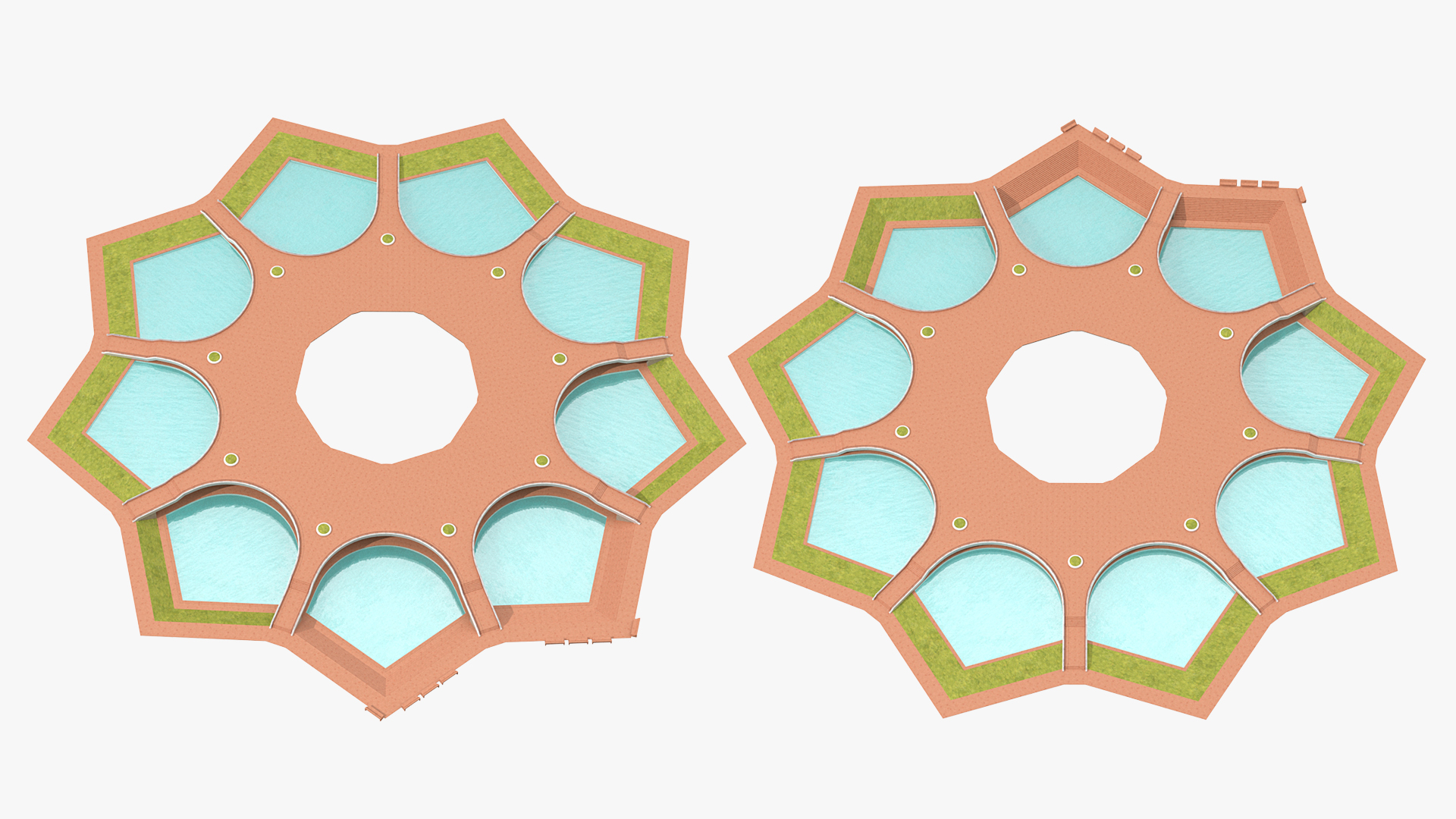 3D model Nine Ponds