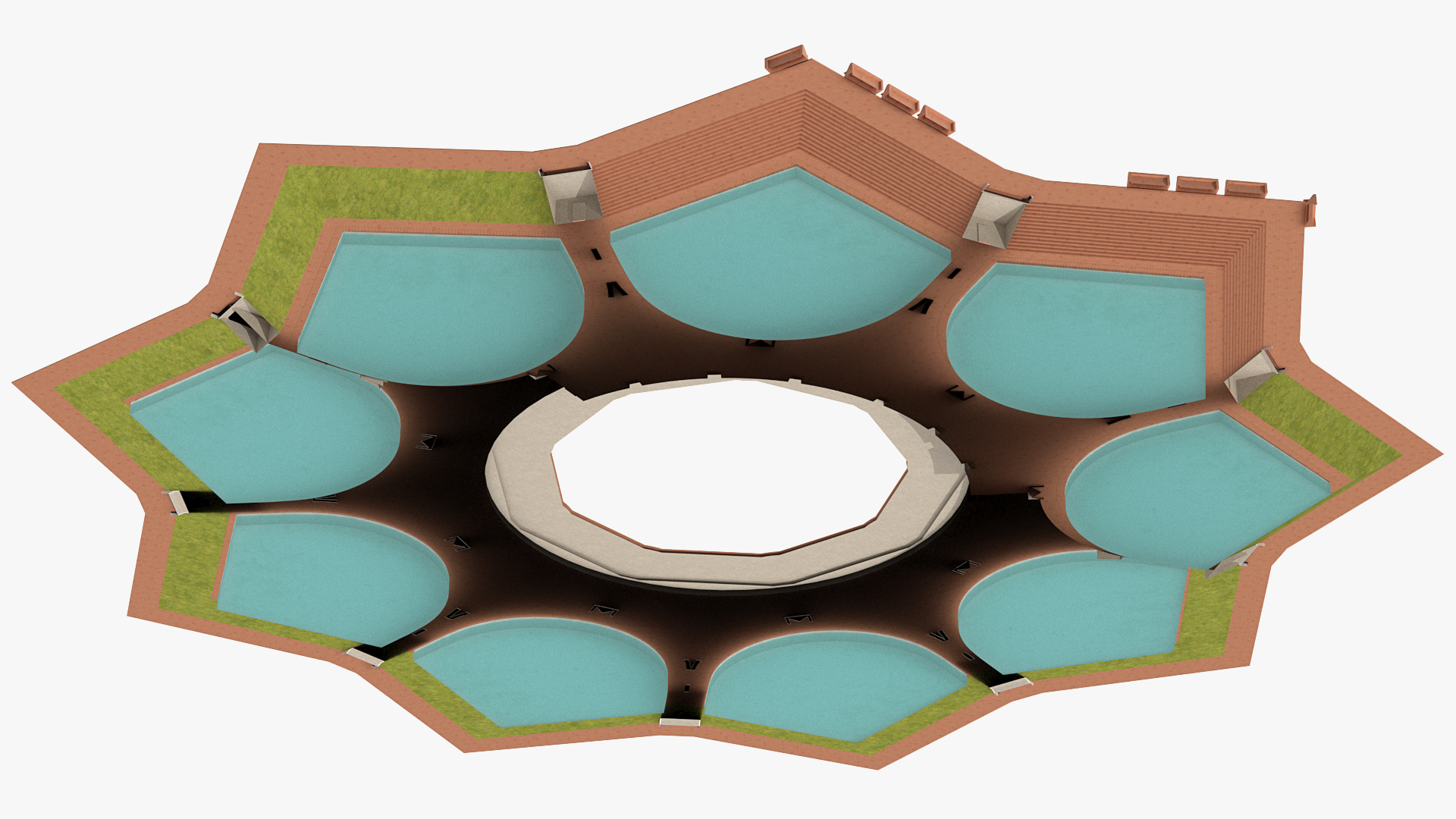 3D model Nine Ponds