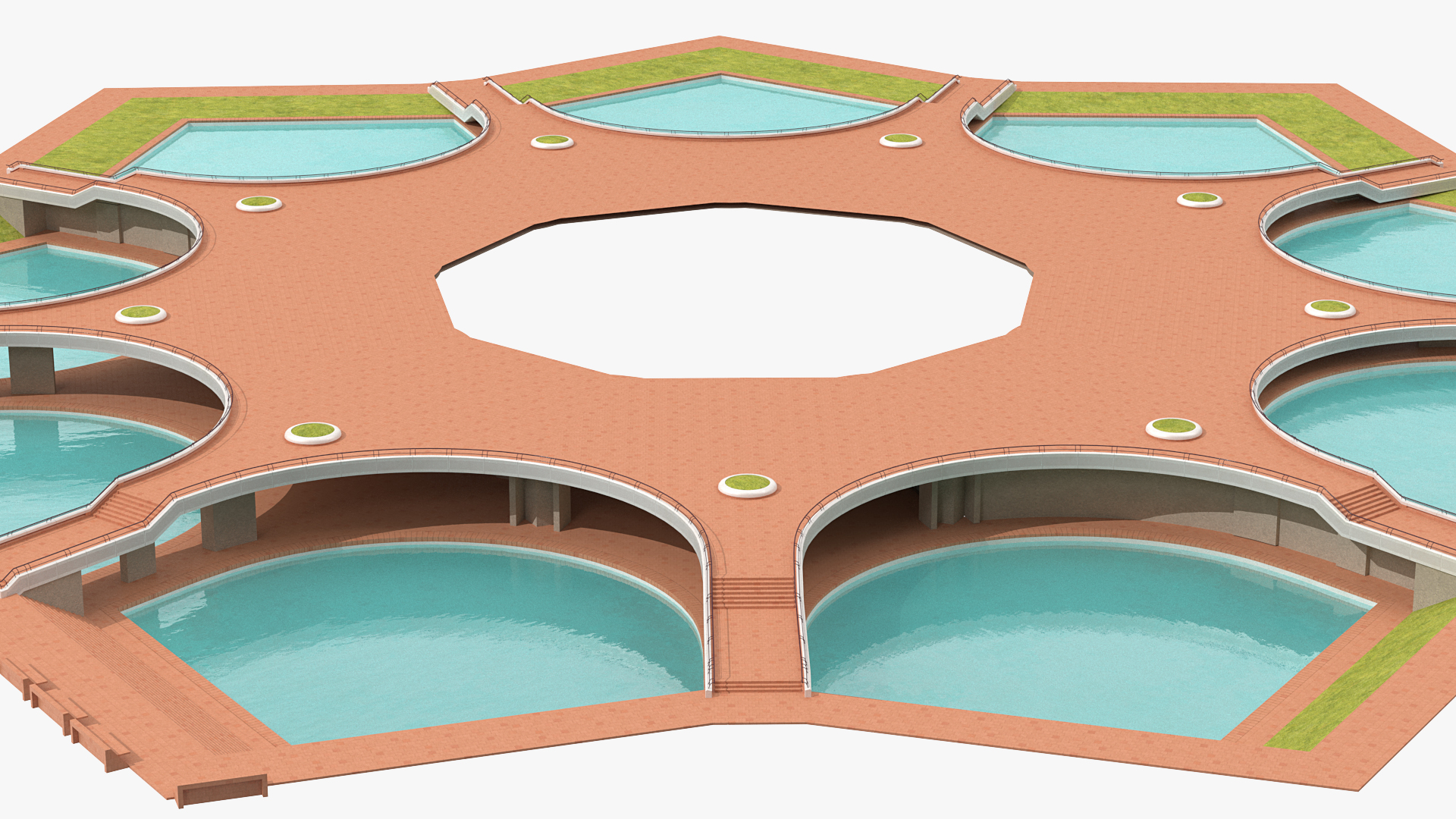 3D model Nine Ponds