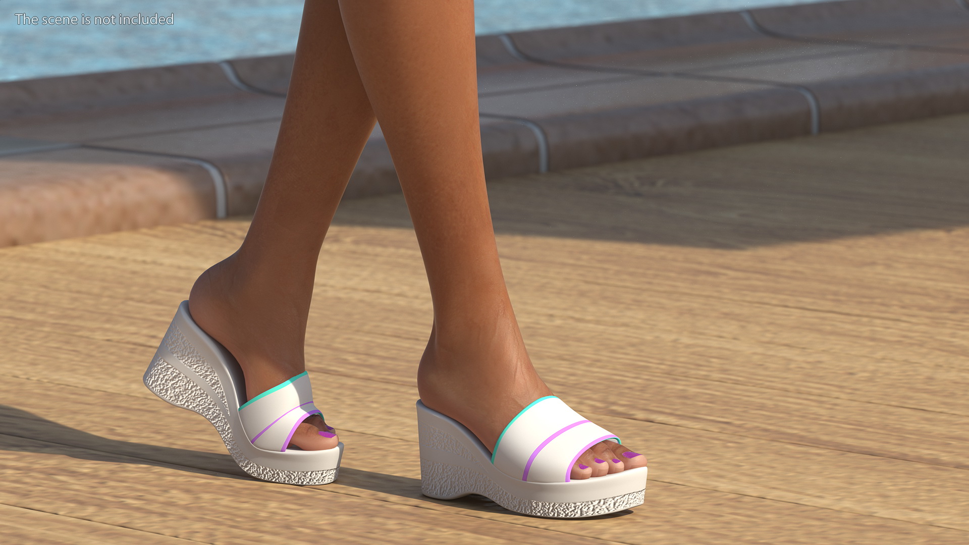 Light Skinned Bikini Girl Rigged 3D