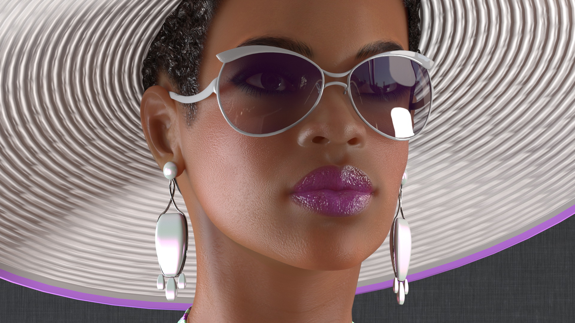 Light Skinned Bikini Girl Rigged 3D
