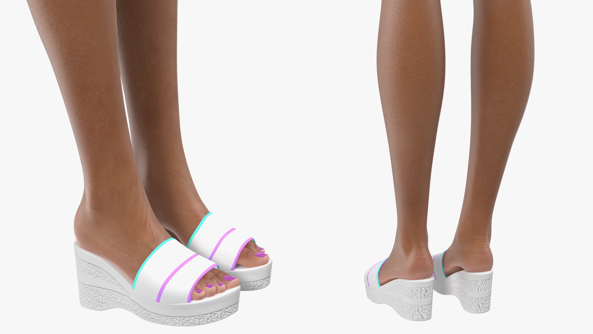 Light Skinned Bikini Girl Rigged 3D