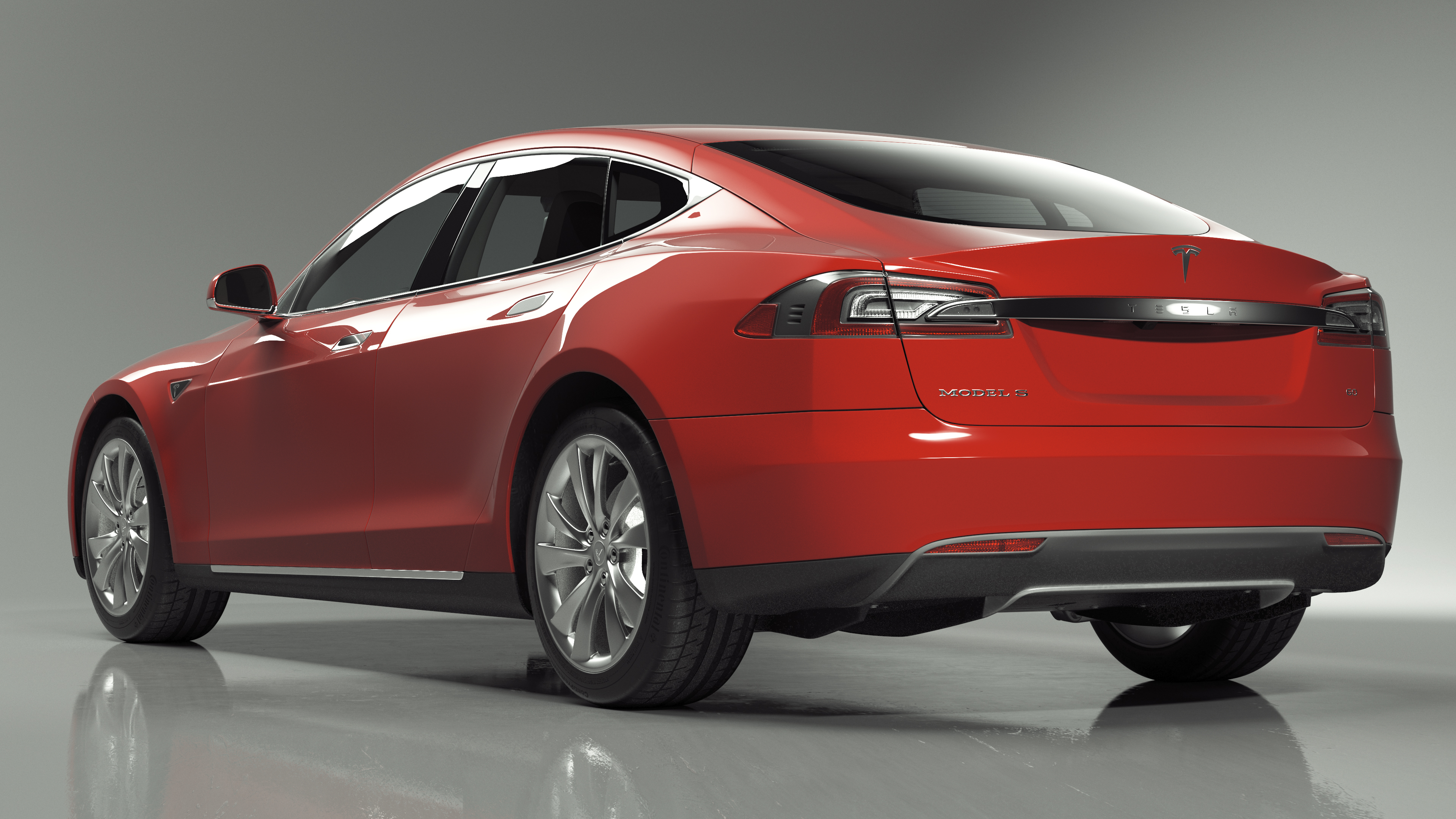 Tesla Model S 60 2015 Simple Interior 3D