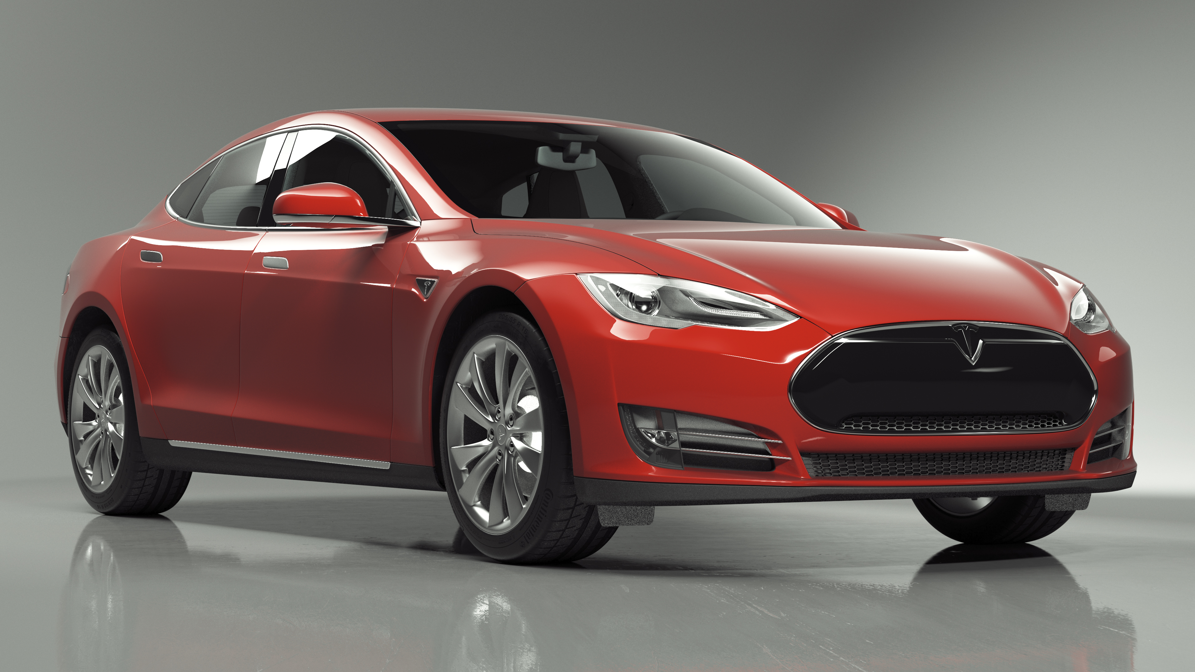 Tesla Model S 60 2015 Simple Interior 3D