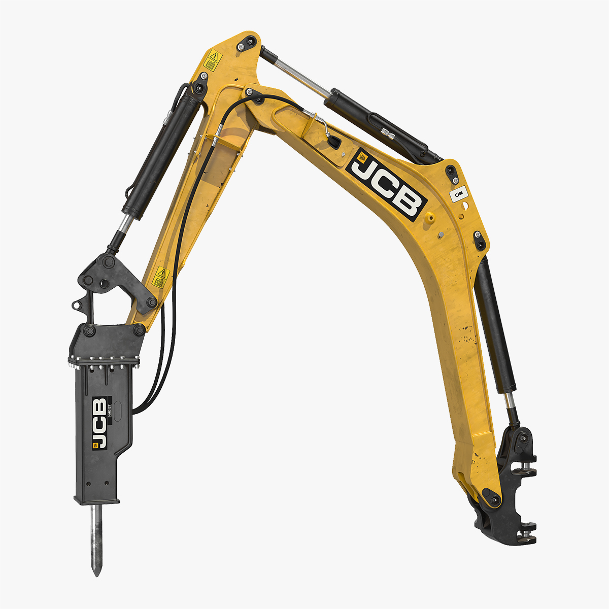 Arm with HM012T Breaker Rigged 3D Model