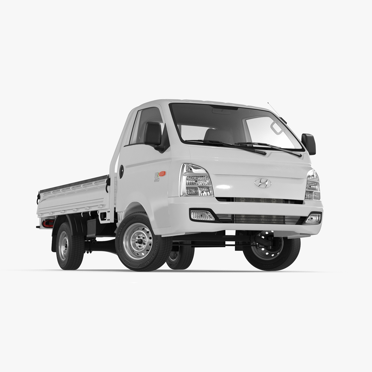 3D model Flatbed Truck Hyundai HR 2023 Rigged for Maya
