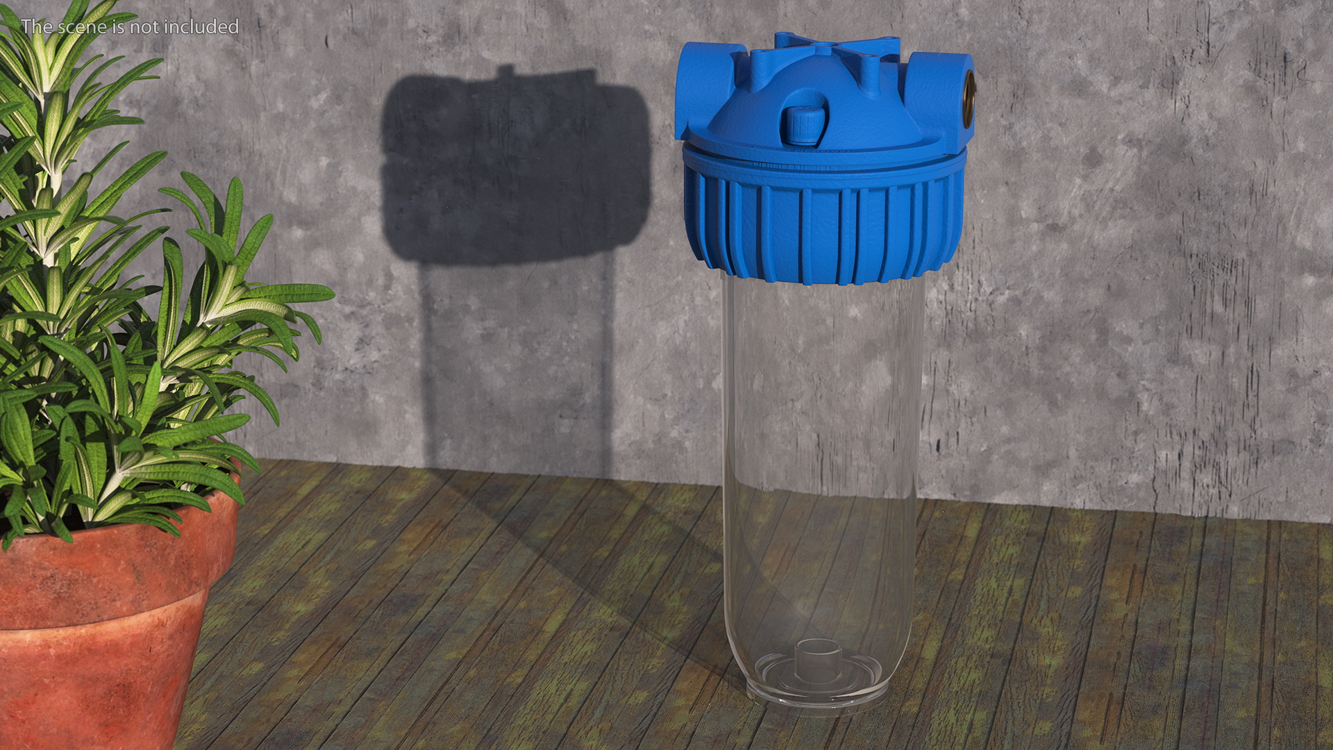 Transparent Water Filter Housing 3D