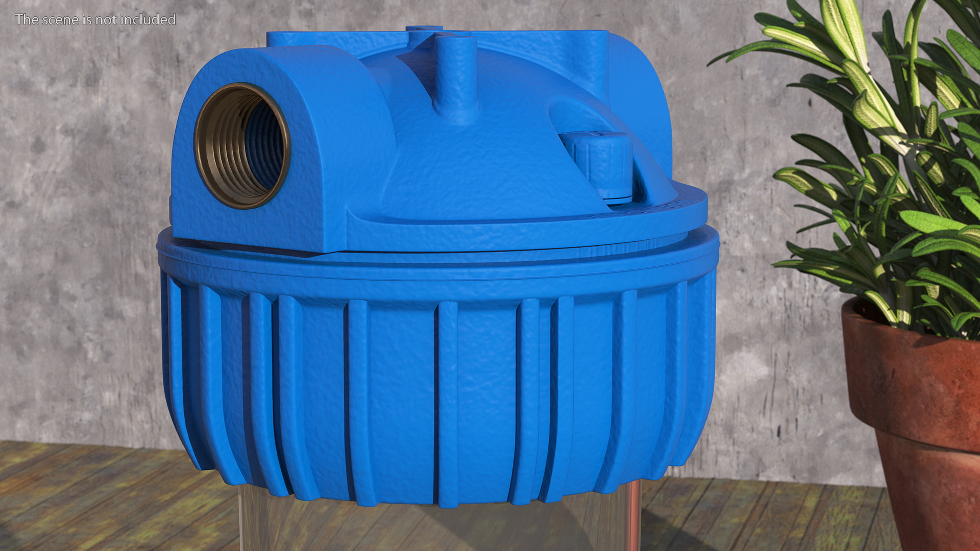 Transparent Water Filter Housing 3D