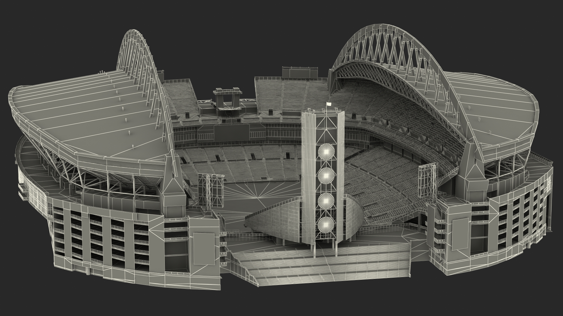 3D Multi Purpose Stadium
