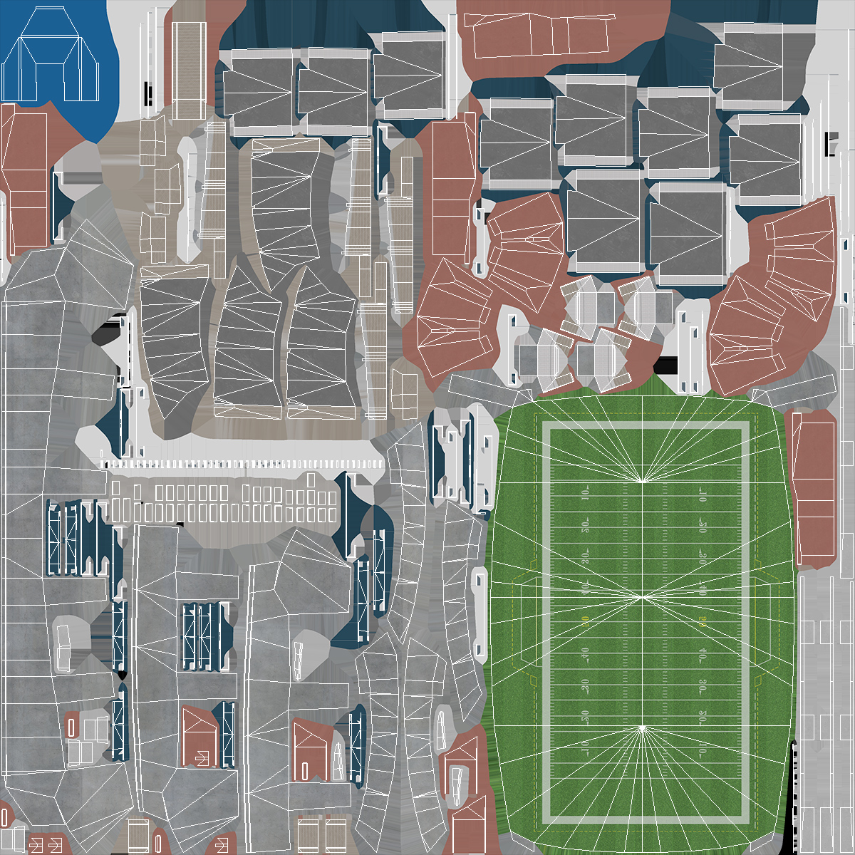 3D Multi Purpose Stadium