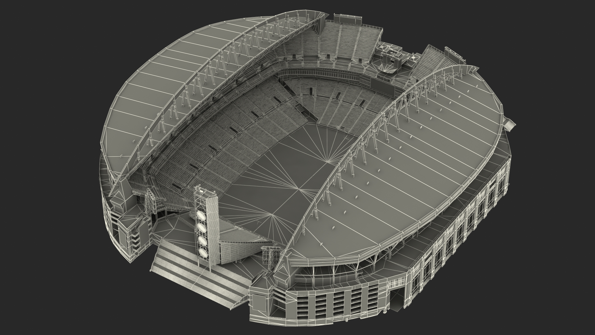 3D Multi Purpose Stadium