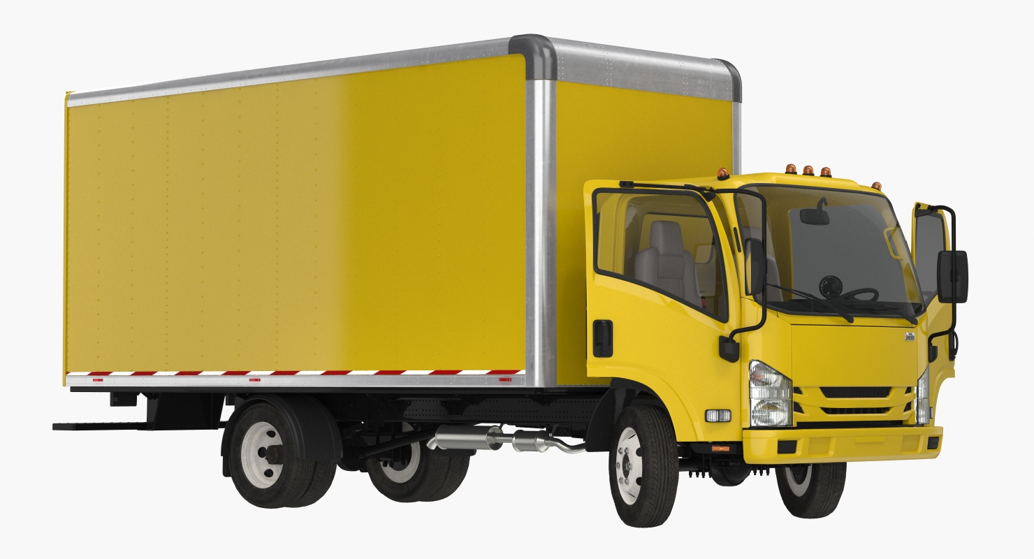 Box Truck Generic Rigged 3D model