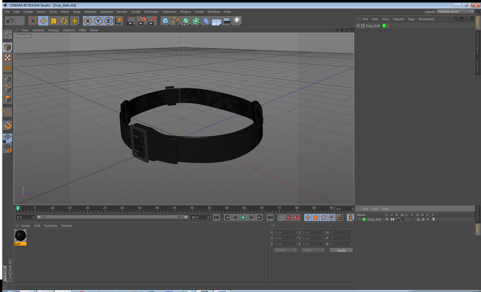 Duty Belt 3D model