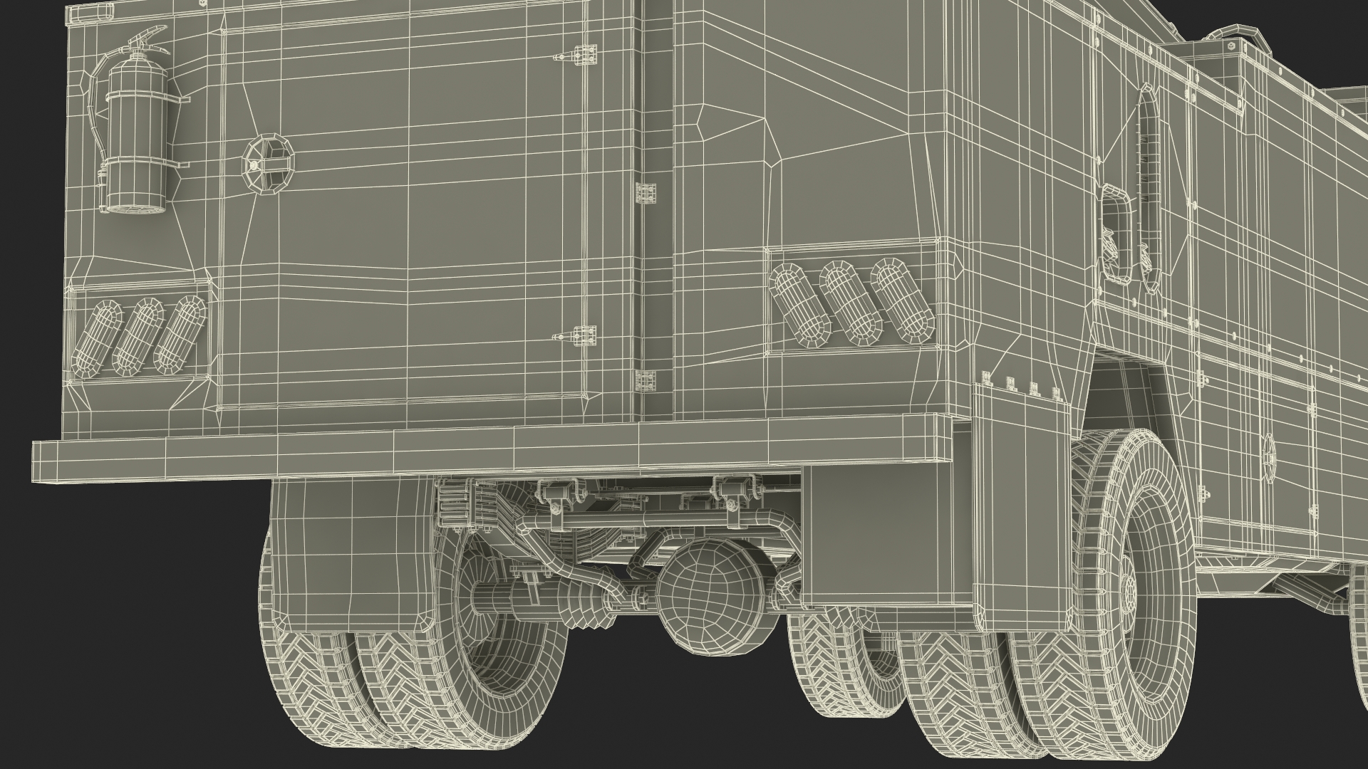 3D Aircraft Deicer Truck Rigged model