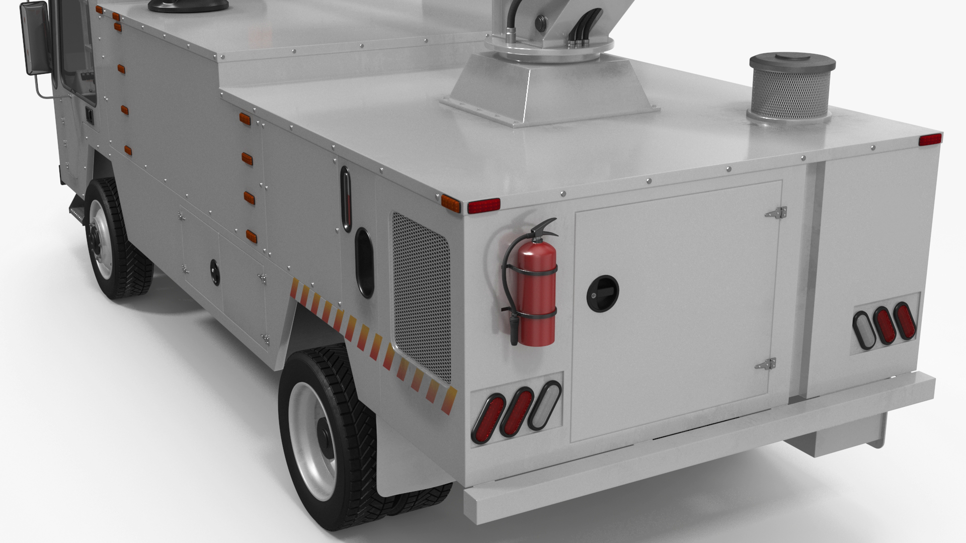 3D Aircraft Deicer Truck Rigged model