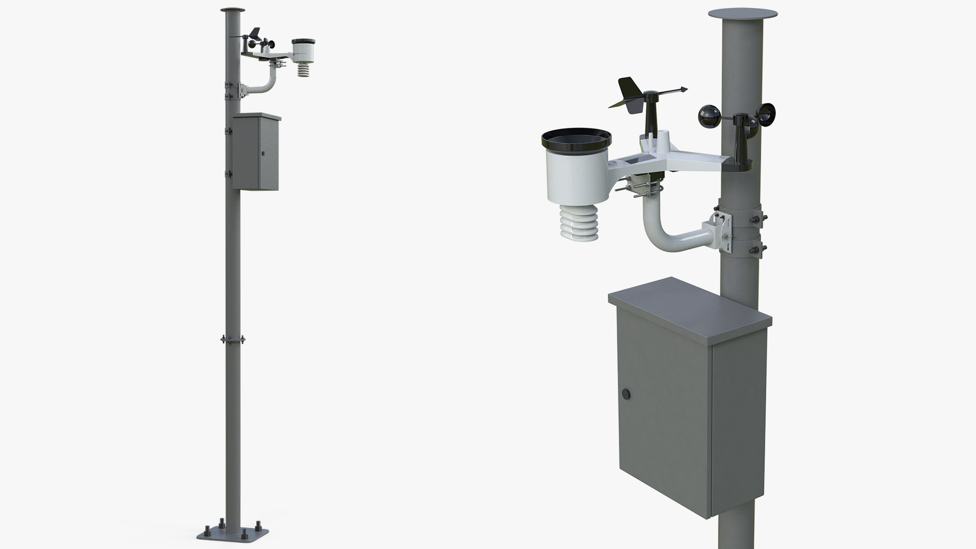 Airport Weather Monitoring Station 3D model preview