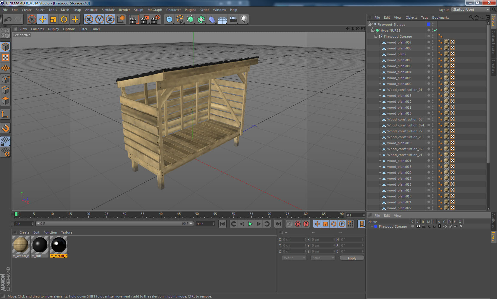 3D Firewood Storage