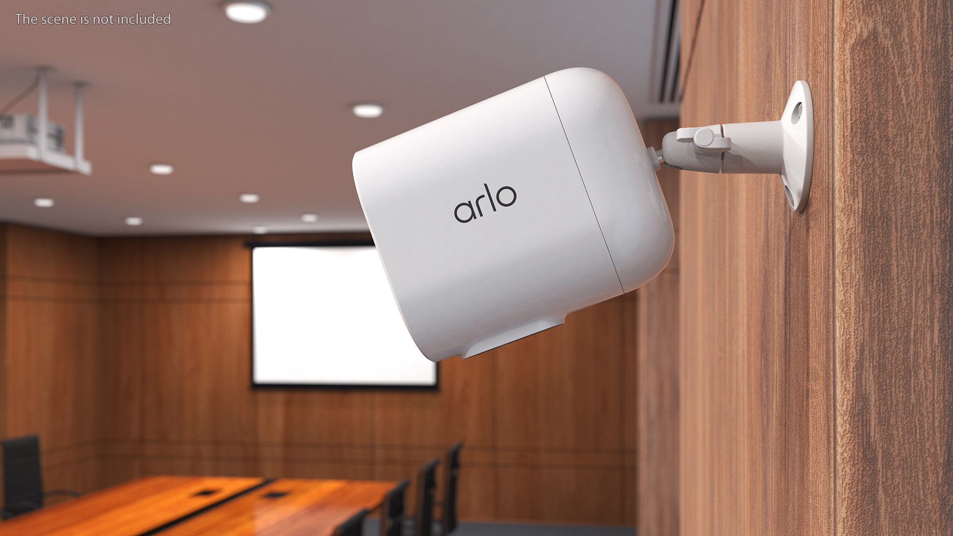 3D Arlo Essential Spotlight WiFi Security Camera White
