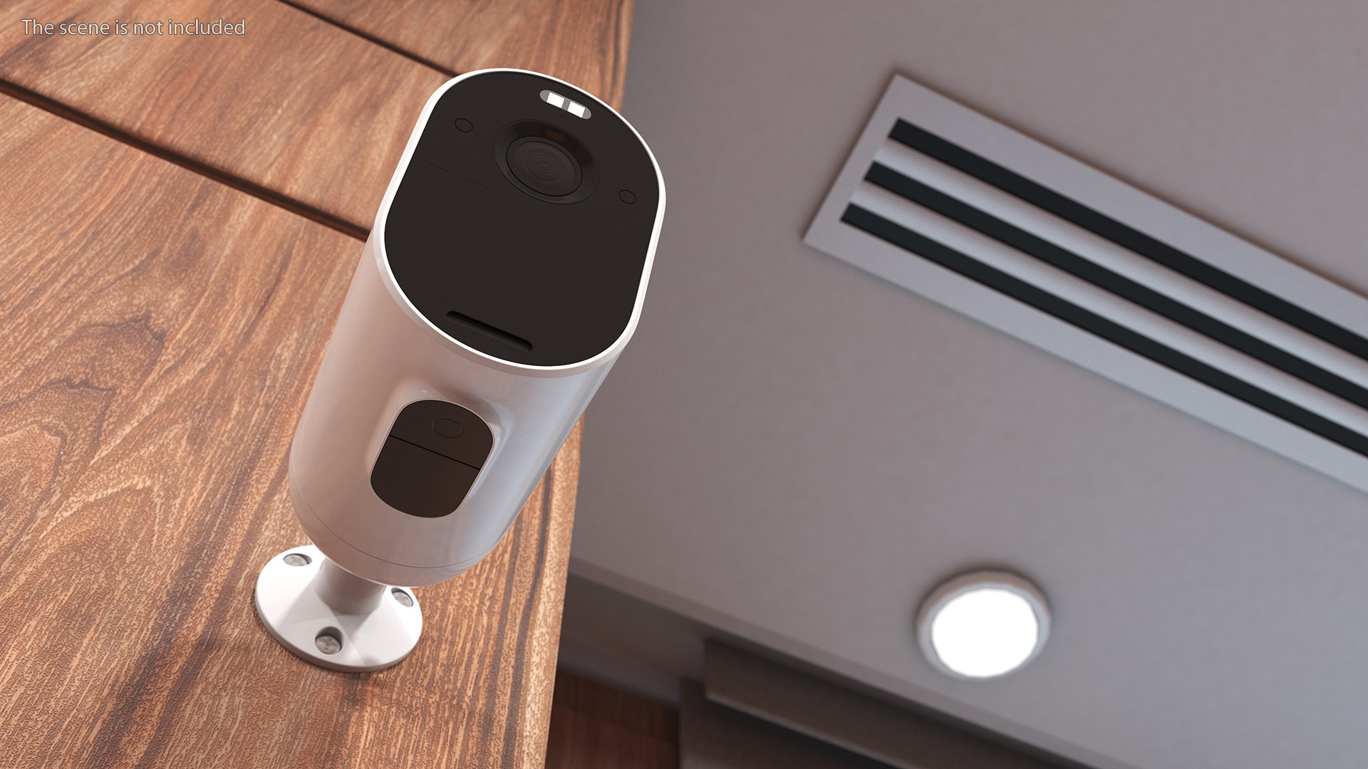 3D Arlo Essential Spotlight WiFi Security Camera White