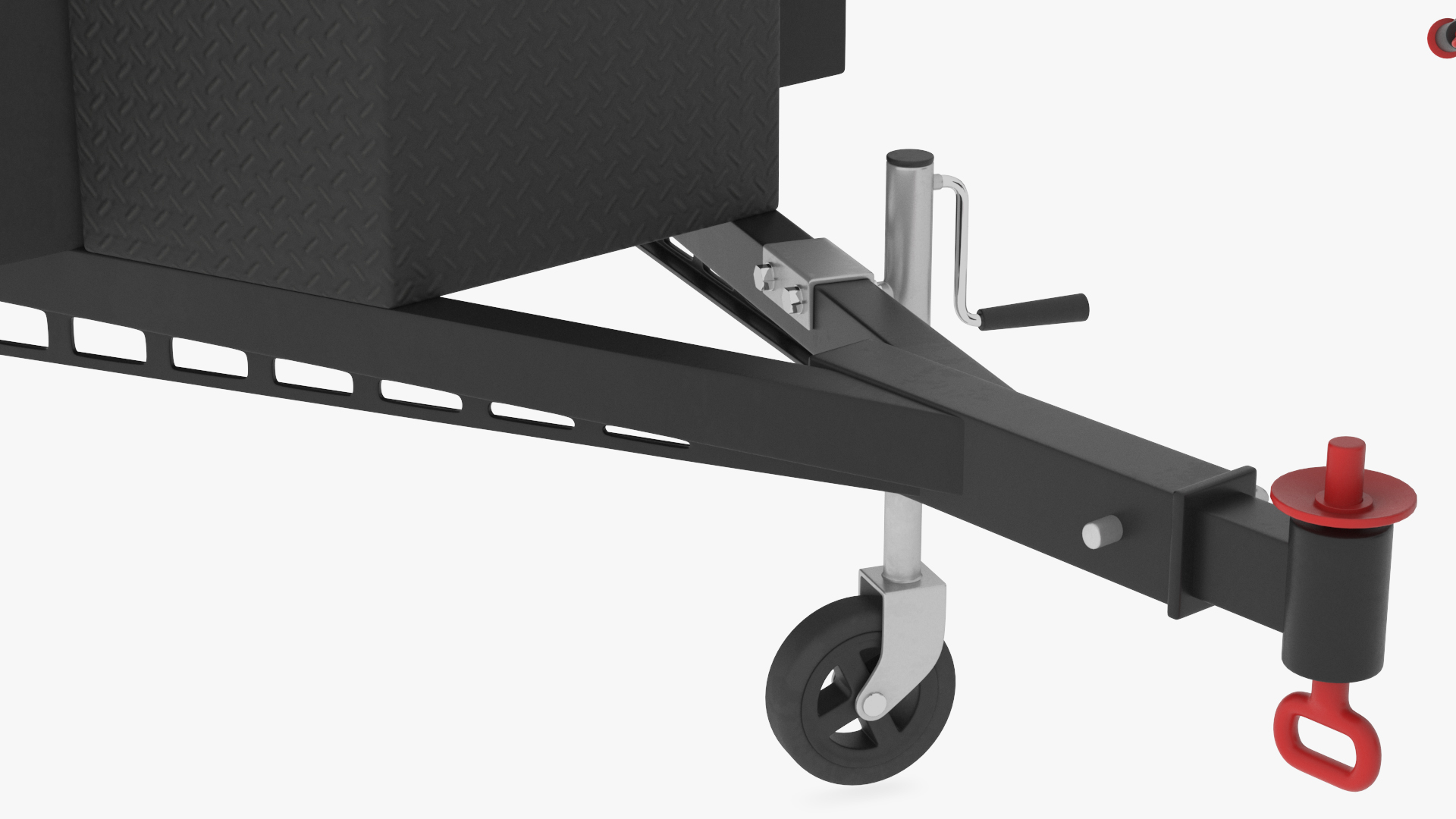 Black Trailer Teardrop Lights On 3D