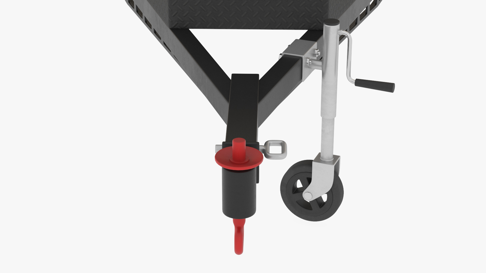 Black Trailer Teardrop Lights On 3D