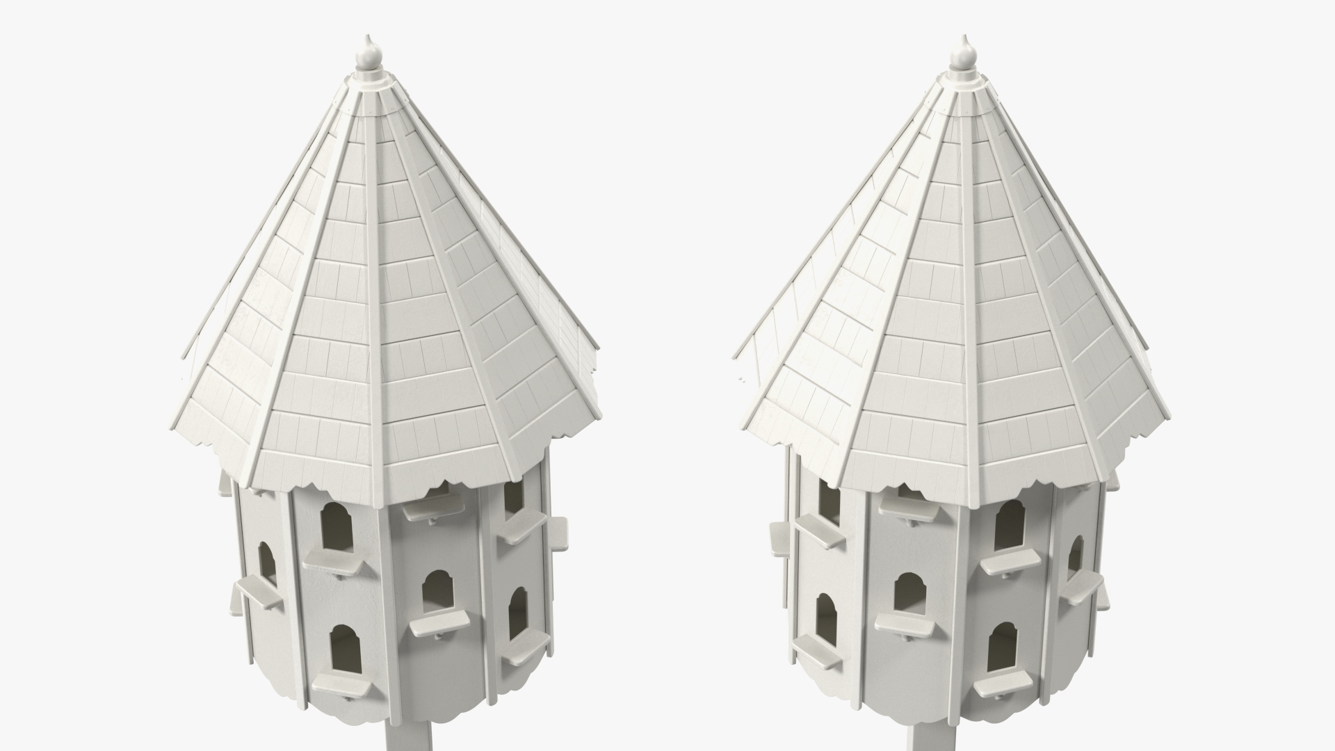 3D model Painted Twenty Nests Dovecote White