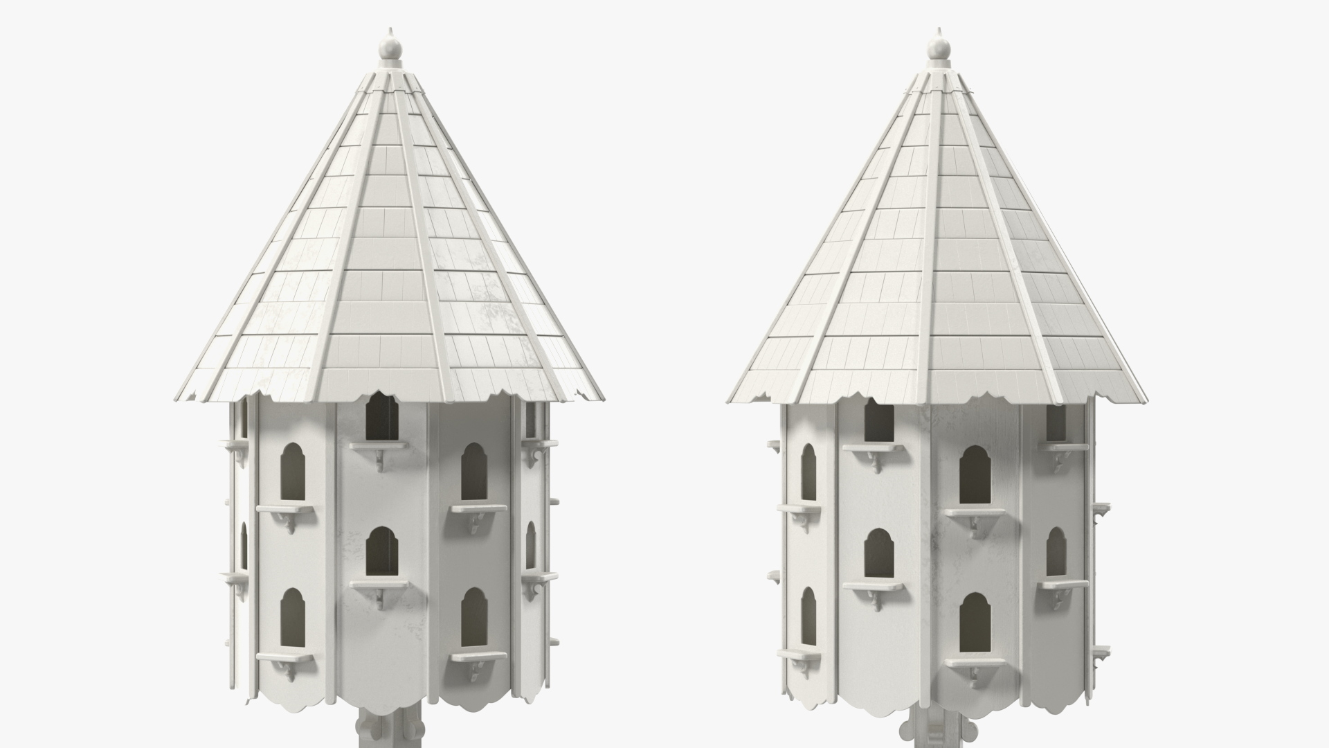 3D model Painted Twenty Nests Dovecote White