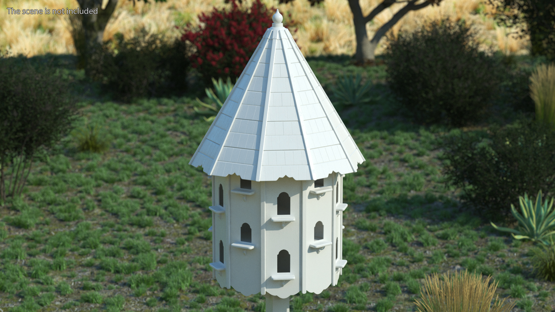 3D model Painted Twenty Nests Dovecote White