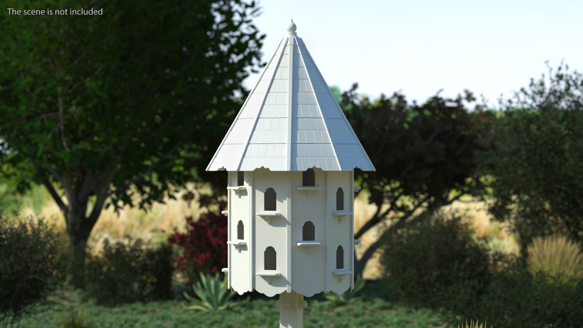 3D model Painted Twenty Nests Dovecote White