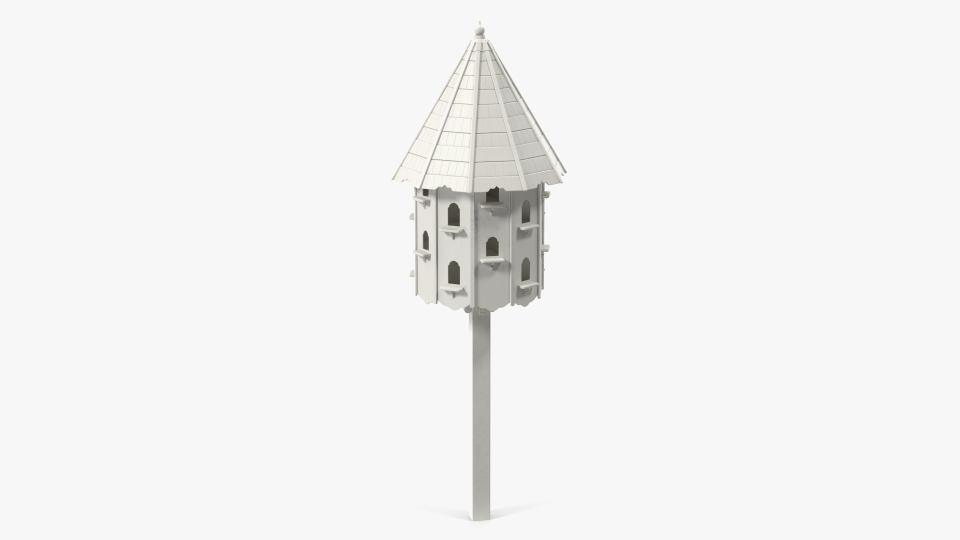 3D model Painted Twenty Nests Dovecote White
