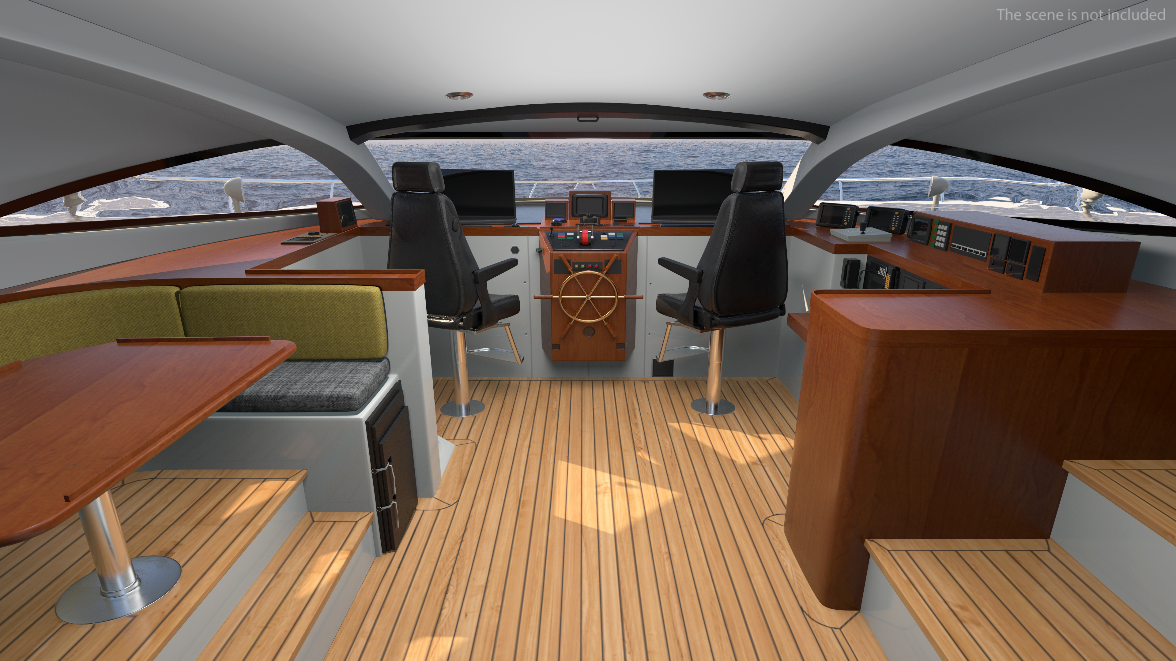 Large Solar Powered Boat 3D model