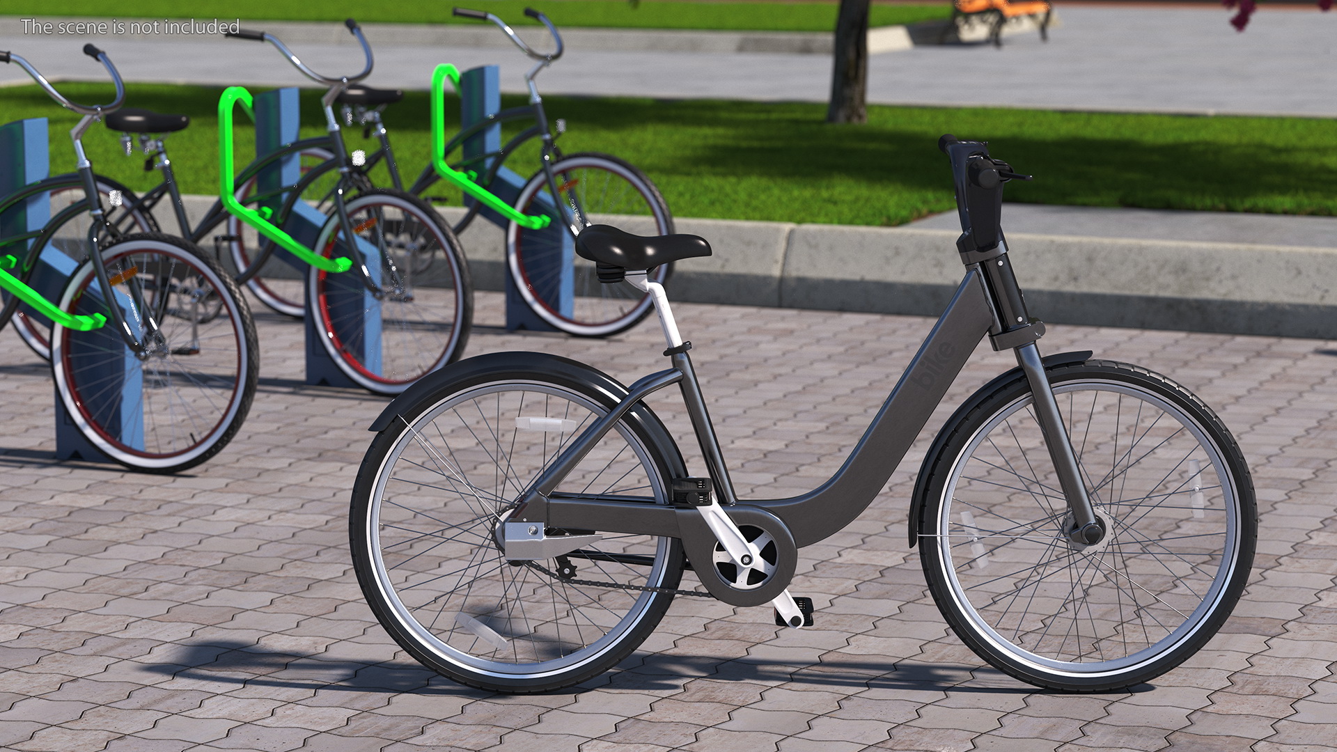 3D Electric City Bicycle