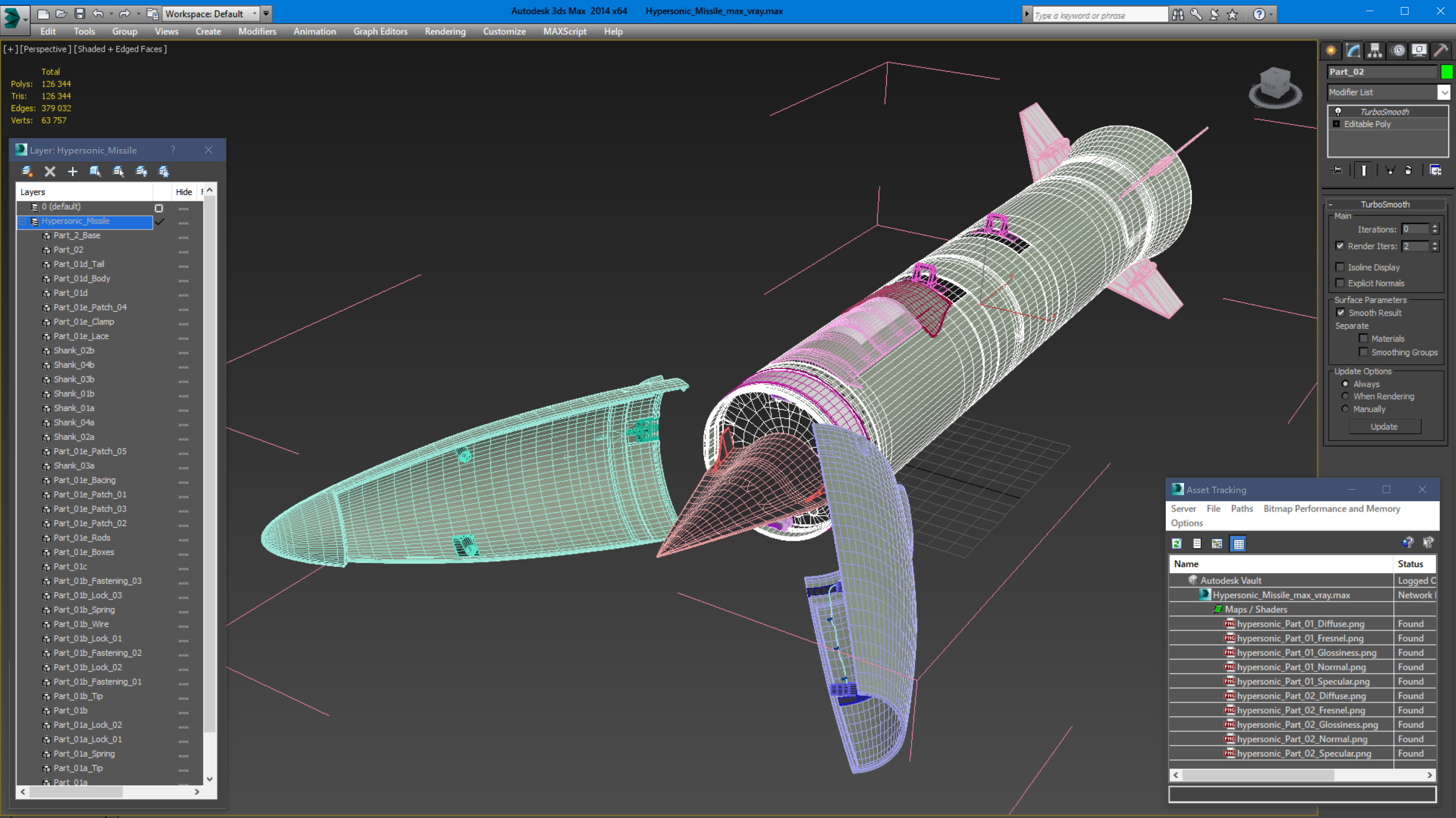 3D Hypersonic Missile model