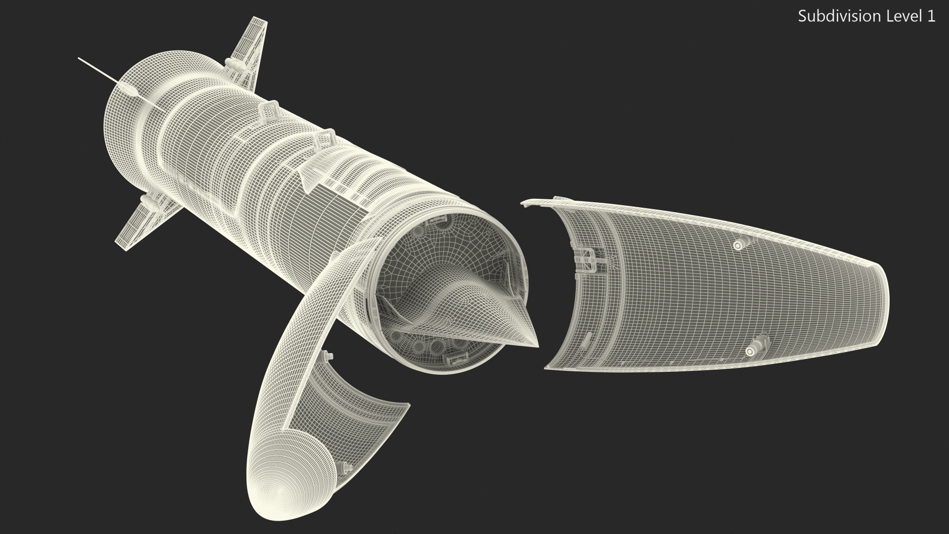 3D Hypersonic Missile model
