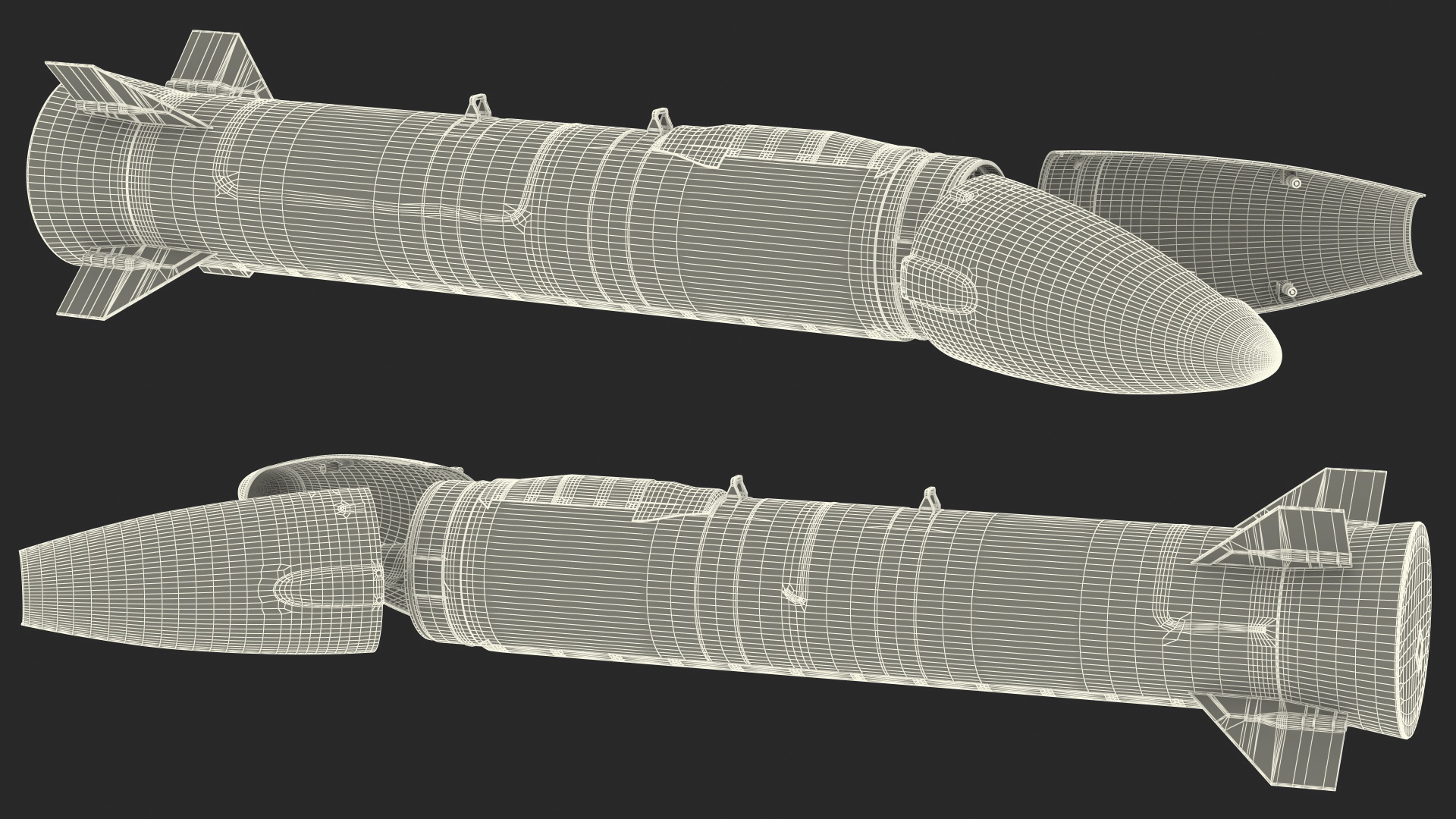 3D Hypersonic Missile model